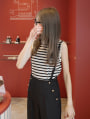 【kannaセレクト】 サスペンダー付きワイドパンツ