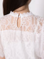 レース半袖ブラウス