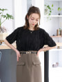 【manaodaysセレクト】 タックフリルTシャツ
