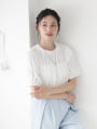 【manaodaysセレクト】 タックフリルTシャツ