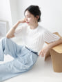 【manaodaysセレクト】 タックフリルTシャツ