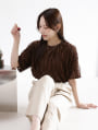 【manaodaysセレクト】 タックフリルTシャツ