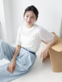 【manaodaysセレクト】タックフリルTシャツ