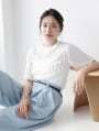 【manaodaysセレクト】 タックフリルTシャツ