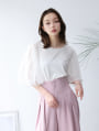 【manaodaysセレクト】 【接触冷感】チュールドッキングスリーブTシャツ