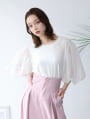 【manaodaysセレクト】 【接触冷感】チュールドッキングスリーブTシャツ