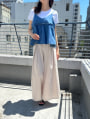 【2点セット】Tシャツ×デニムペプラムビスチェ