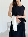 ウエストツイストデザインノースリーブワンピース