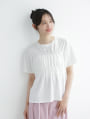 シャーリングデザインTシャツ