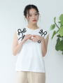コード刺しゅうフレンチTシャツ