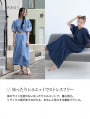 【とらまめセレクト】シアースリーブVネックデニムワンピース