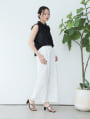 アイレットレース襟付きノースリーブブラウス