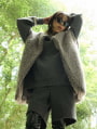 フェイクウールショートパンツ