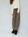 もふぽか厚底チャンキーヒールサボムートンブーツ